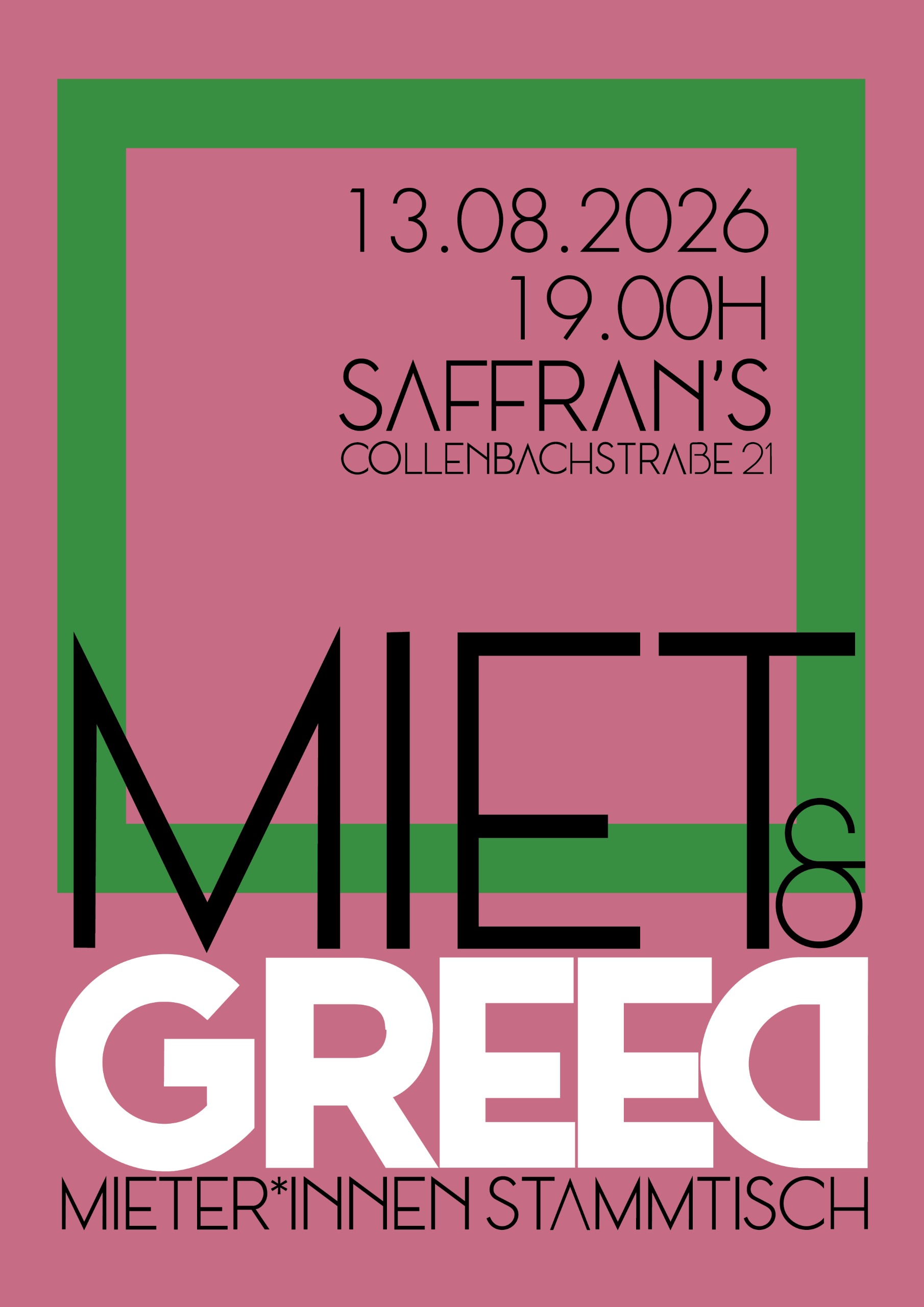 Miet&Greed – Stammtisch für Mieter:innen