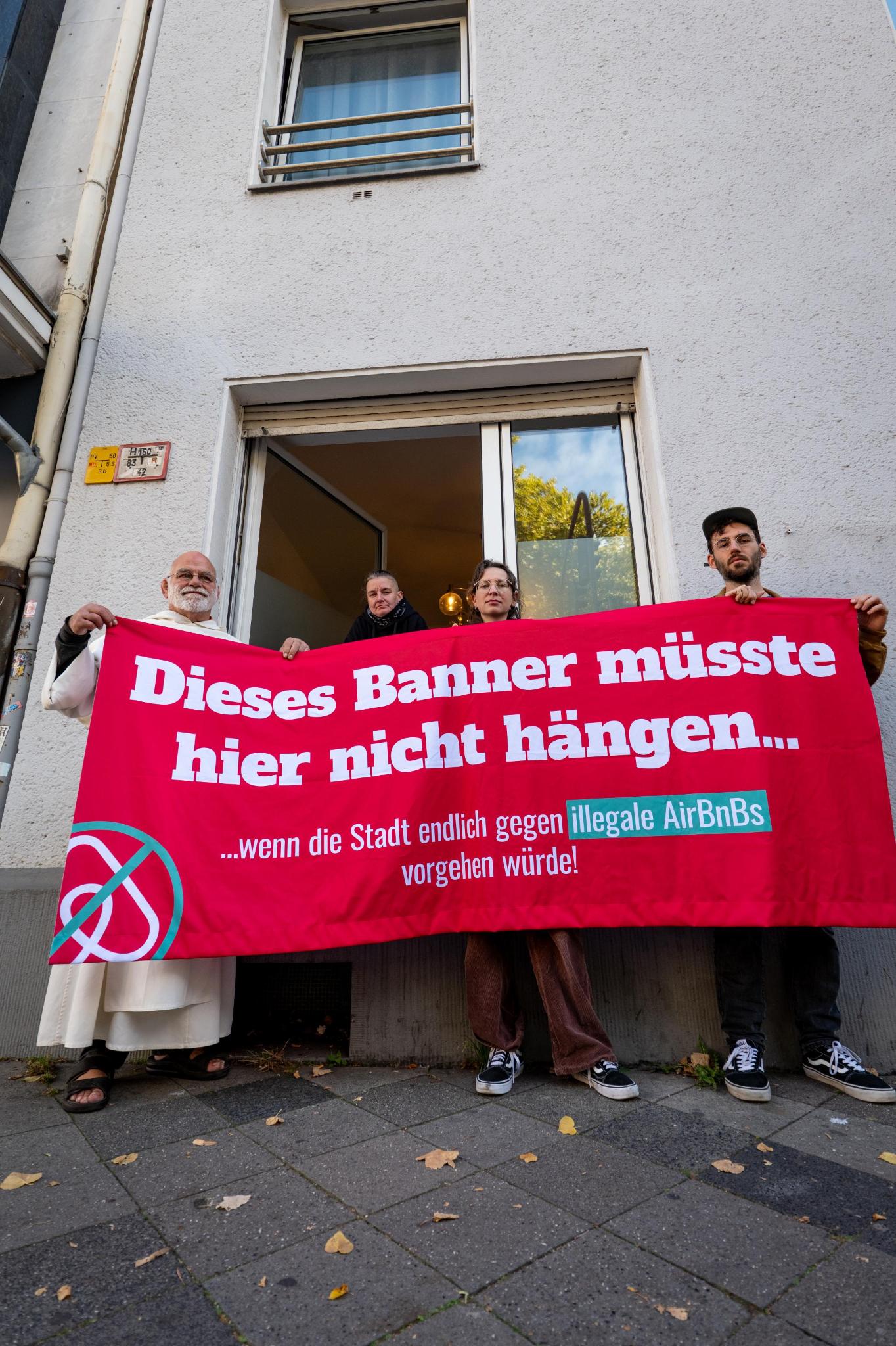 Protest in Airbnb-Wohnung