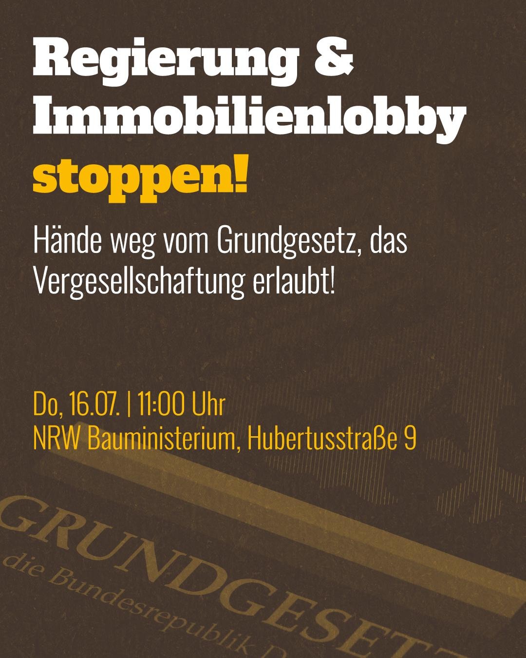 Vergesellschaftung von Wohnraum muss möglich bleiben – in Berlin und bundesweit!